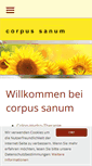 Mobile Screenshot of corpus-sanum.ch