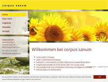 Tablet Screenshot of corpus-sanum.ch